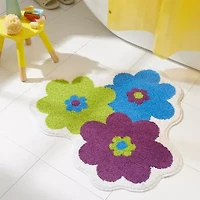 Town And Country Blossom Purple Bath Rug