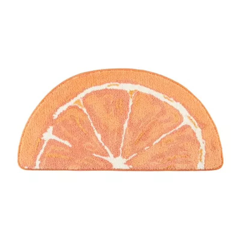 Town And Country Orange Bath Rug