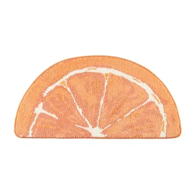 Town And Country Orange Bath Rug
