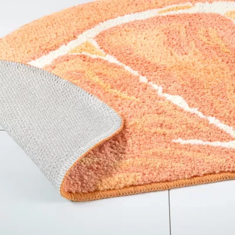 Town And Country Orange Bath Rug