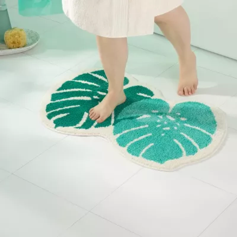 Town And Country Monstera Bath Rug