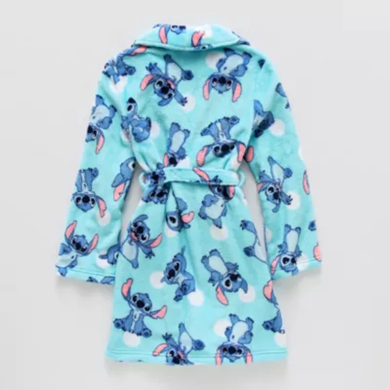 Disney Collection Little & Big Kid Girls Knee Length Long Sleeve Lilo & Stitch Robe