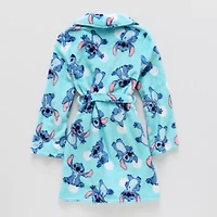 Disney Collection Little & Big Kid Girls Knee Length Long Sleeve Lilo & Stitch Robe
