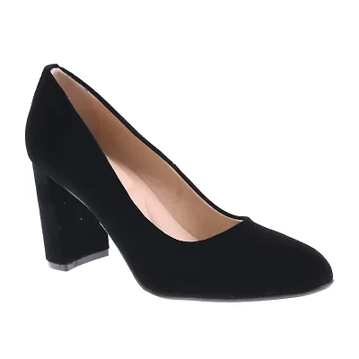 CL by Laundry Lofty Womens Round Closed Toe Block Heel Pumps