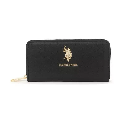 U.S. Polo Assn. Large Zip Around Womens Wallet