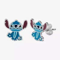 Disney Classics Unisex Adult Crystal Flower Lilo & Stitch 2 Pair Earring Set