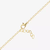 Unisex Adult 18K Gold Over Brass 6 1/2 Inch Solid Cable Heart Hello Kitty Kuromi Chain Bracelet