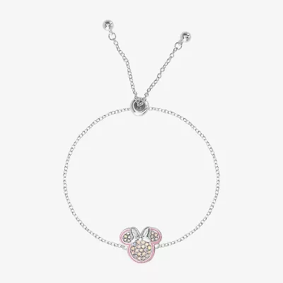 Disney Classics Unisex Adult Crystal Minnie Mouse Bolo Bracelet