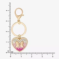 Gold Tone Minnie Mouse Bow Key Chain