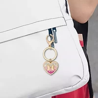 Gold Tone Minnie Mouse Bow Key Chain