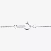 Diamond Blossom (G, Si2) Womens 1/4 CT. T.W. Lab Grown White Diamond 10K Gold 18 Inch Pendant Necklace