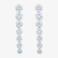Floating Diamonds (F, Vs2) Womens 1 1/2 CT. T.W. Lab Grown White Diamond 14K White Gold Drop Earrings