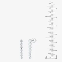 Floating Diamonds (F, Vs2) Womens 1 1/2 CT. T.W. Lab Grown White Diamond 14K White Gold Drop Earrings
