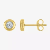 Yes, Please! (G-H, Si2-I1) Womens 1/10 CT. T.W. Lab Grown White Diamond 14K Gold Over Silver 2-pc. Jewelry Set