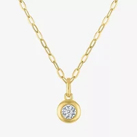 Yes, Please! (G-H, Si2-I1) Womens 1/10 CT. T.W. Lab Grown White Diamond 14K Gold Over Silver 2-pc. Jewelry Set