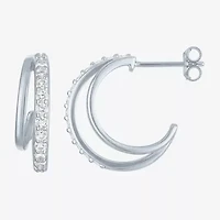 Yes, Please! Womens Lab Created White Cultured Freshwater Pearl Sterling Silver 3 Pair Jewelry Set