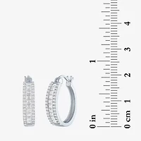 Yes, Please! Womens Lab Created White Sapphire Sterling Silver 2 Pair Jewelry Set