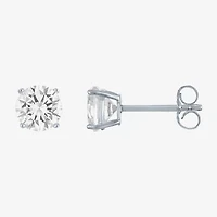 Yes, Please! Womens Lab Created White Sapphire Sterling Silver 3 Pair Jewelry Set