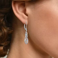 Womens 1/10 CT.T.W. Natural Diamond Sterling SIlver & 14K Rose Gold over SIlver Jewelry Set
