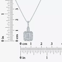 Diamond Blossom Womens 1/10 CT. T.W. Natural White Diamond Sterling Silver 2-pc. Jewelry Set
