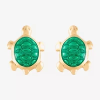 Limited Quantites! Turtle 14K Gold 10.1mm Stud Earrings