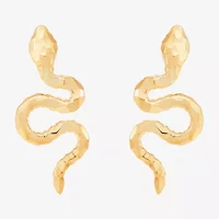 Limited Quantites! Snake 14K Gold Stud Earrings
