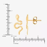 Limited Quantites! Snake 14K Gold Stud Earrings