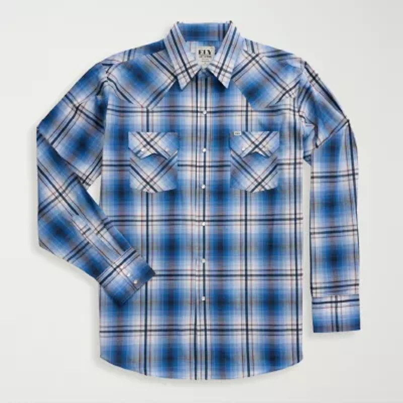 Ely Cattleman Mens Long Sleeve Western Shirt