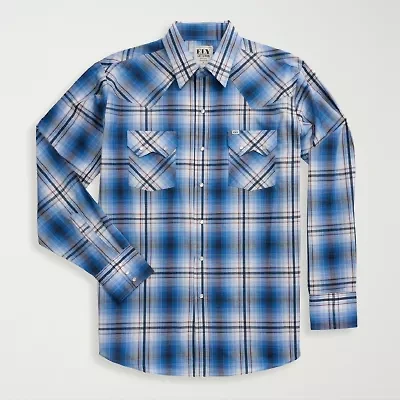 Ely Cattleman Mens Long Sleeve Western Shirt