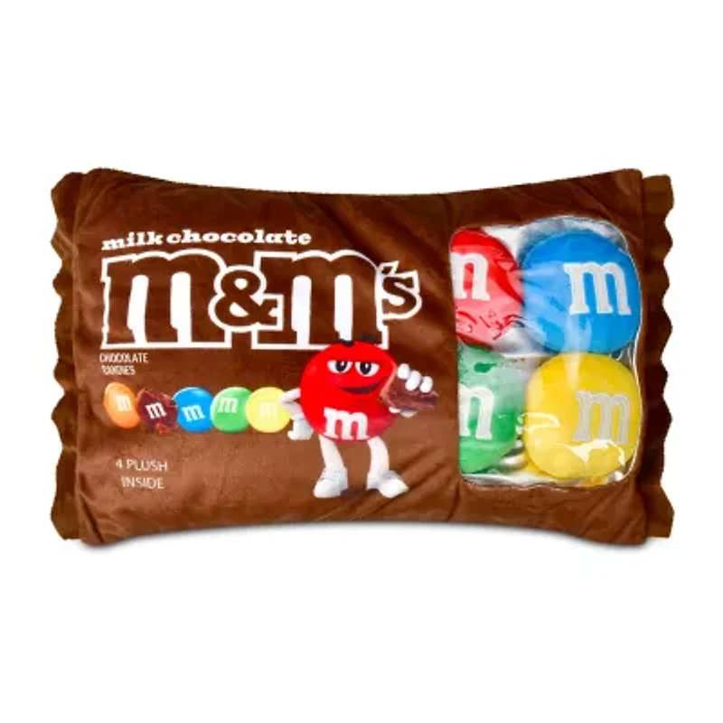 Iscream M&Ms Fleece Plush Pillow