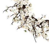 Nearly Natural 24in. Plum Blossom Wreath