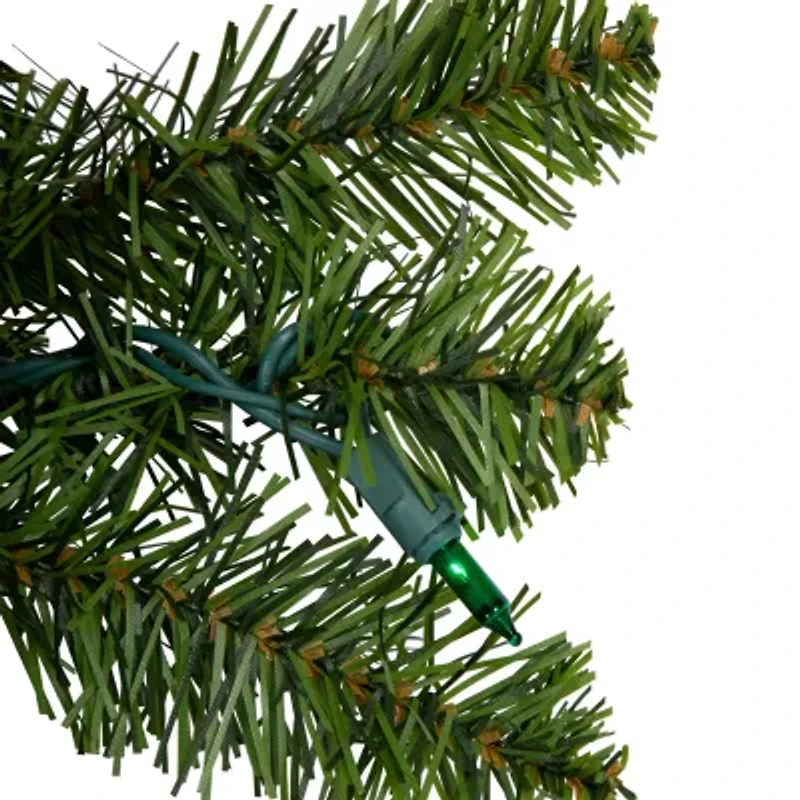 Northlight Canadian Pine Artificial 36 Inch Multi Lights Pre-Lit Wreath