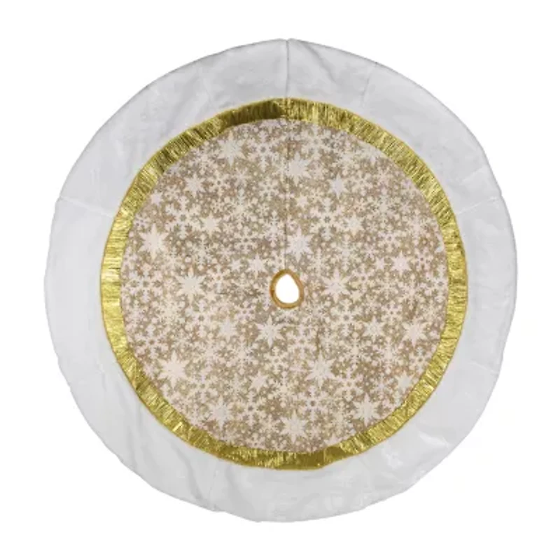 Northlight 48in Snowflake Indoor Tree Skirt