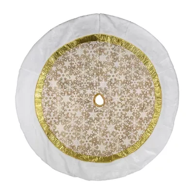 Northlight 48in Snowflake Indoor Tree Skirt