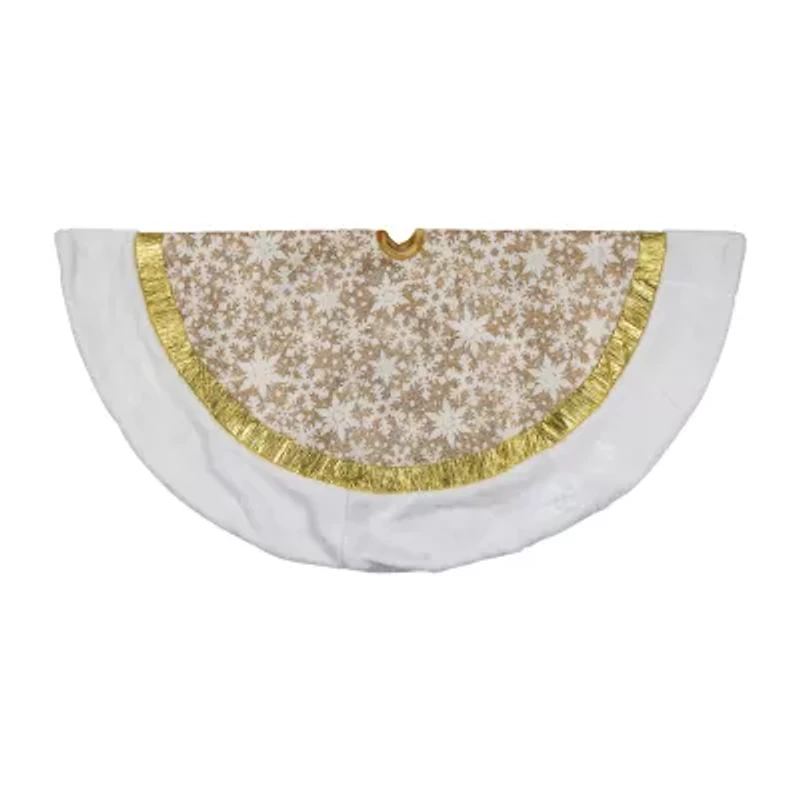 Northlight 48in Snowflake Indoor Tree Skirt