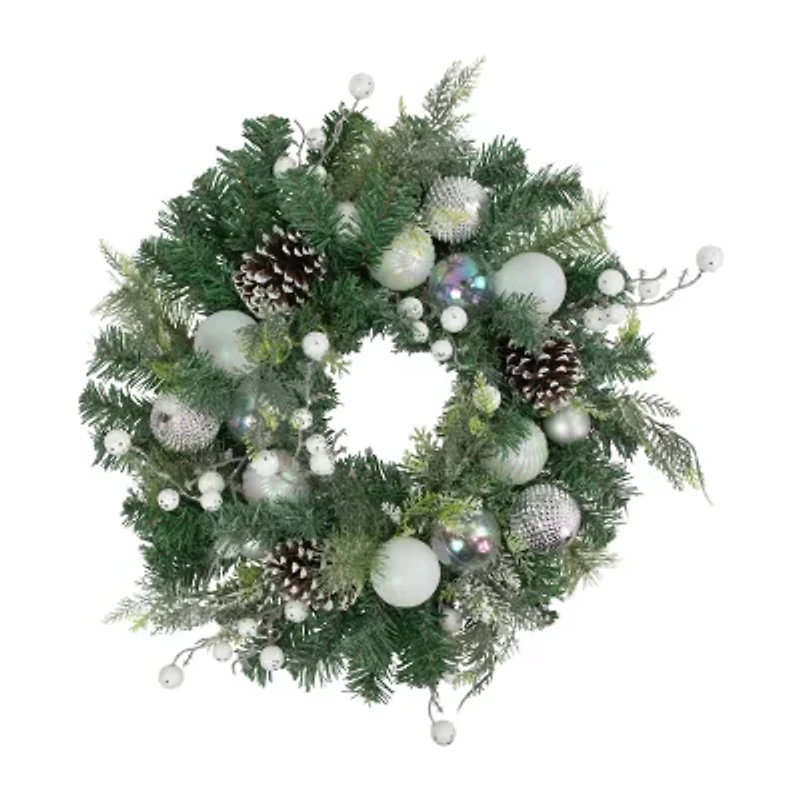 Northlight Pine Berry And Ornament Wreath