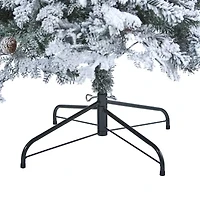 Nearly Natural Montana Down Swept Spruce With Pinecones And 400 Led Lights Artificial 7 Foot Pre-Lit Flocked Spruce Christmas Tree