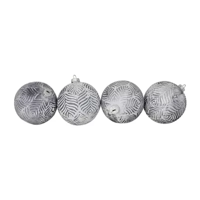 Northlight Antique Glass Ball 4-pc. Christmas Ornament