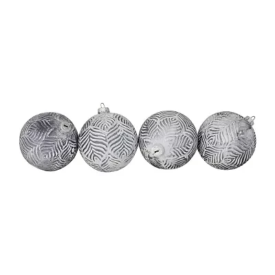 Northlight Antique Glass Ball 4-pc. Christmas Ornament
