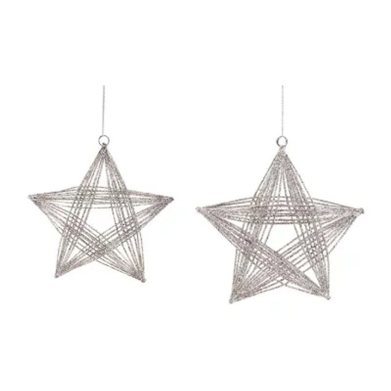 Northlight D Wire Frame Star 2-pc. Christmas Ornament