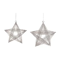 Northlight D Wire Frame Star 2-pc. Christmas Ornament