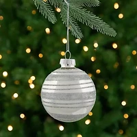 Northlight Silver Ball 4-pc. Christmas Ornament