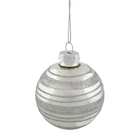 Northlight Silver Ball 4-pc. Christmas Ornament