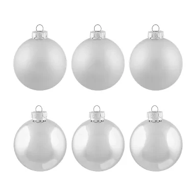 Northlight Silver And Matte Ball 6-pc. Christmas Ornament