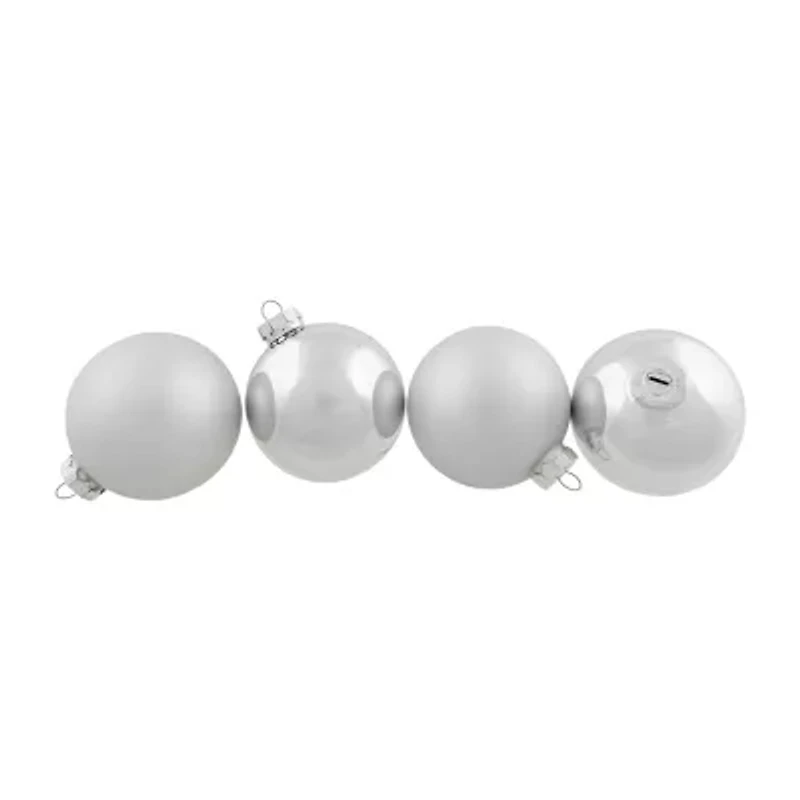 Northlight Silver And Matte Ball 6-pc. Christmas Ornament