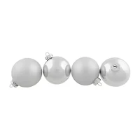 Northlight Silver And Matte Ball 6-pc. Christmas Ornament