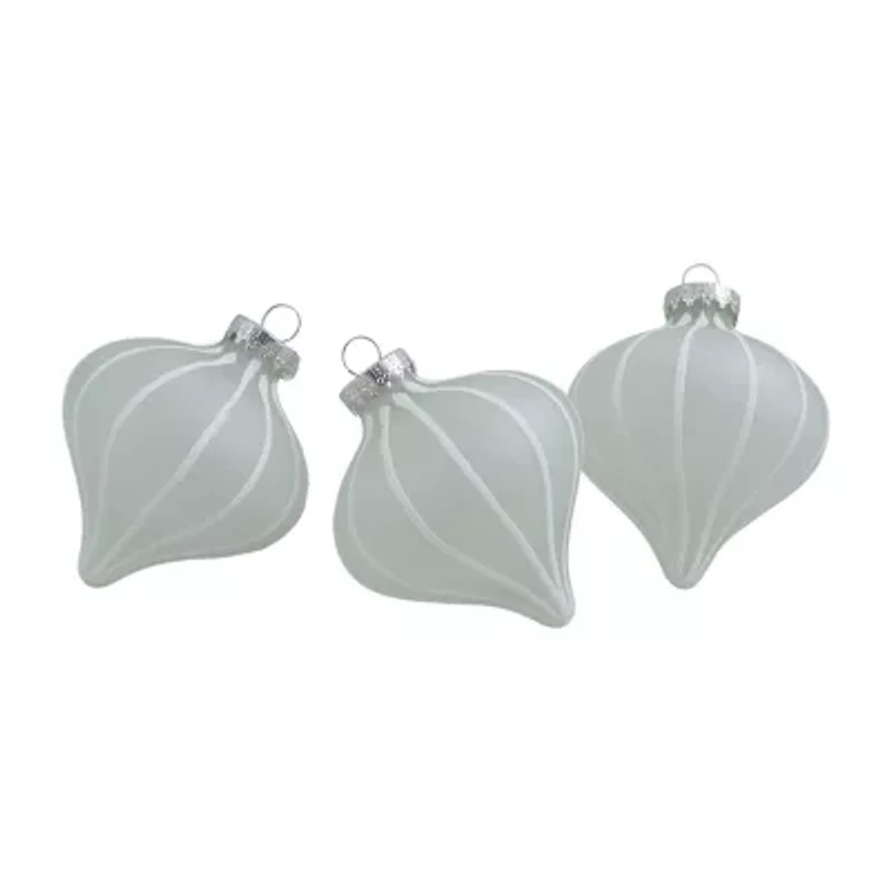 Northlight Stripes Glass 3-pc. Christmas Ornament