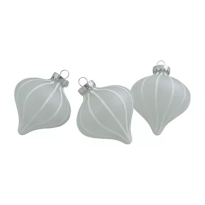 Northlight Stripes Glass 3-pc. Christmas Ornament