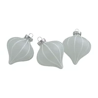 Northlight Stripes Glass 3-pc. Christmas Ornament