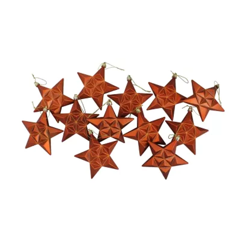 Northlight Glittered Star 12-pc. Christmas Ornament
